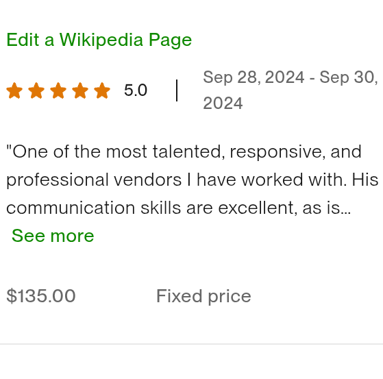 hire best wikipedia editor