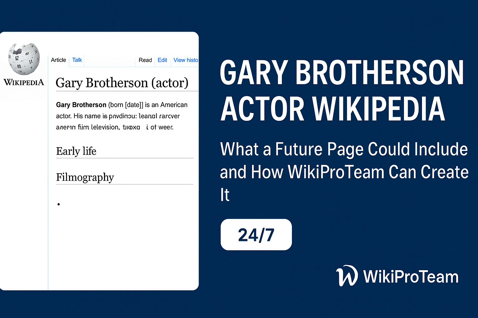 gary brotherson actor wikipedia