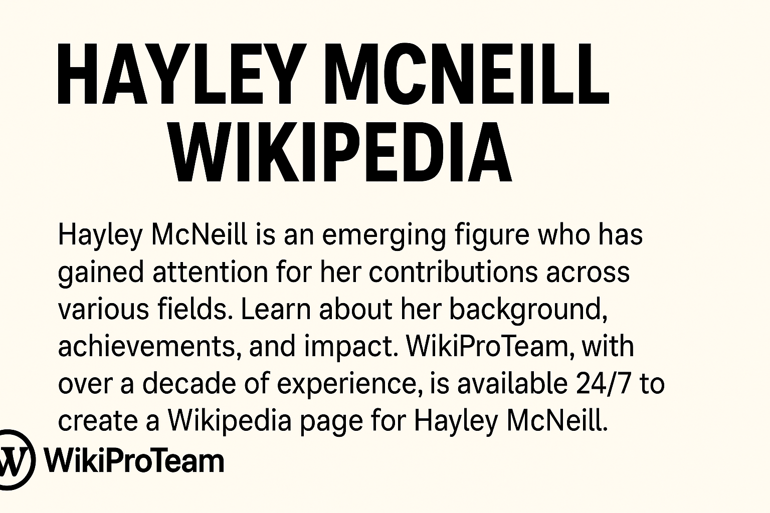 hayley mcneill wikipedia Who is Pamela McNeill? What is Tara McNeill's background?
